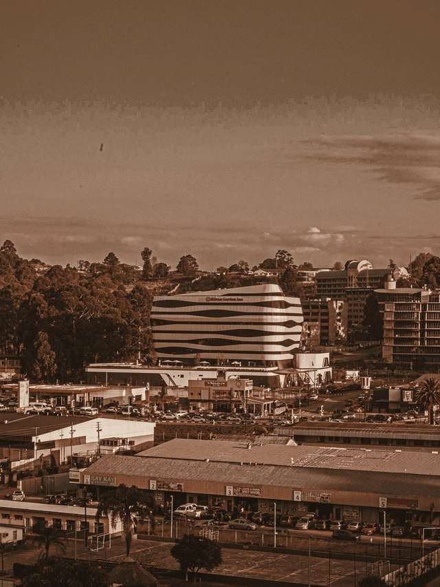 The skyline of Mbabane, the capital of Eswatini